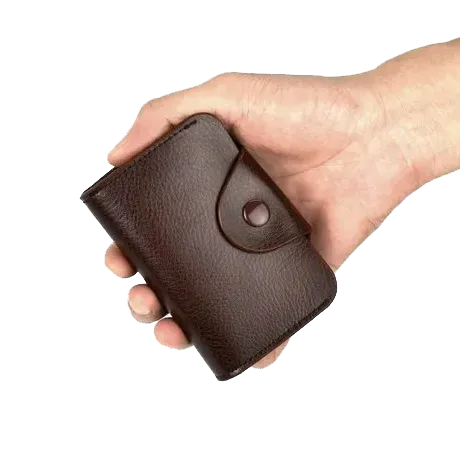 13   2 Slots Genuine Leather Credit Card Holder