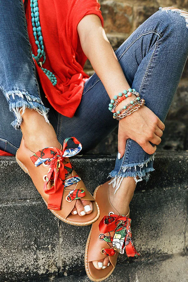 All Day Chic Lace Up Sandal