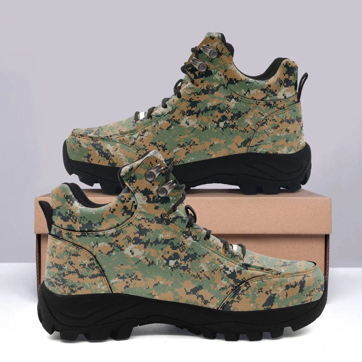 American MARPAT Marine pattern Woodland CAMO Hiking Shoes