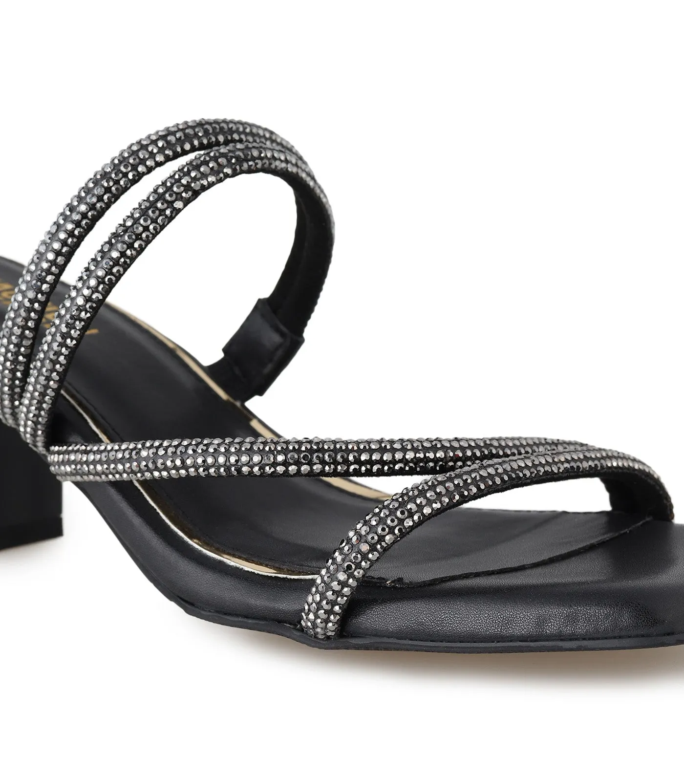 Ava Square Jewel Black