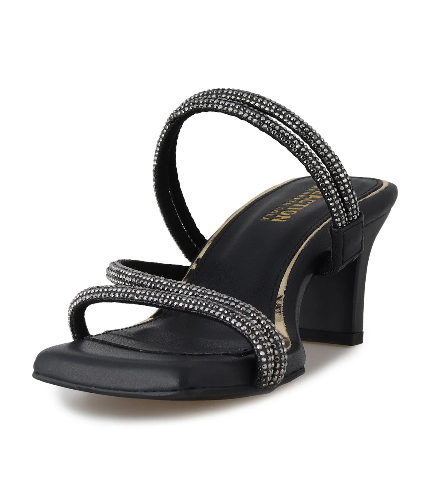 Ava Square Jewel Black