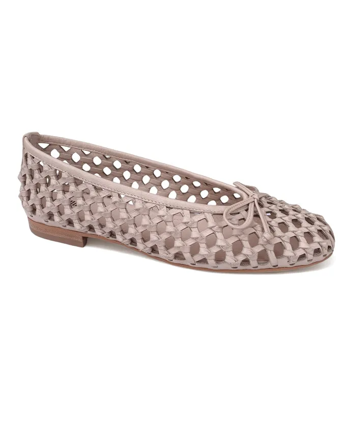 Bangle Nude Leather Flats