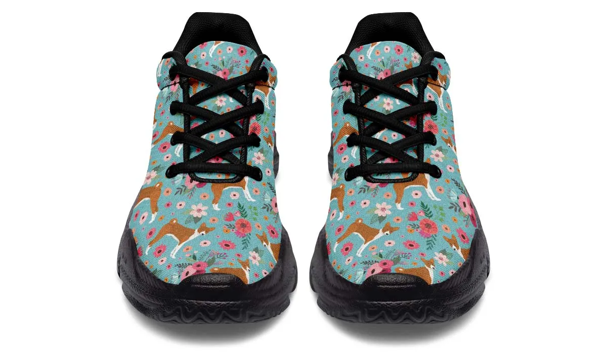 Basenji Flower Chunky Sneakers