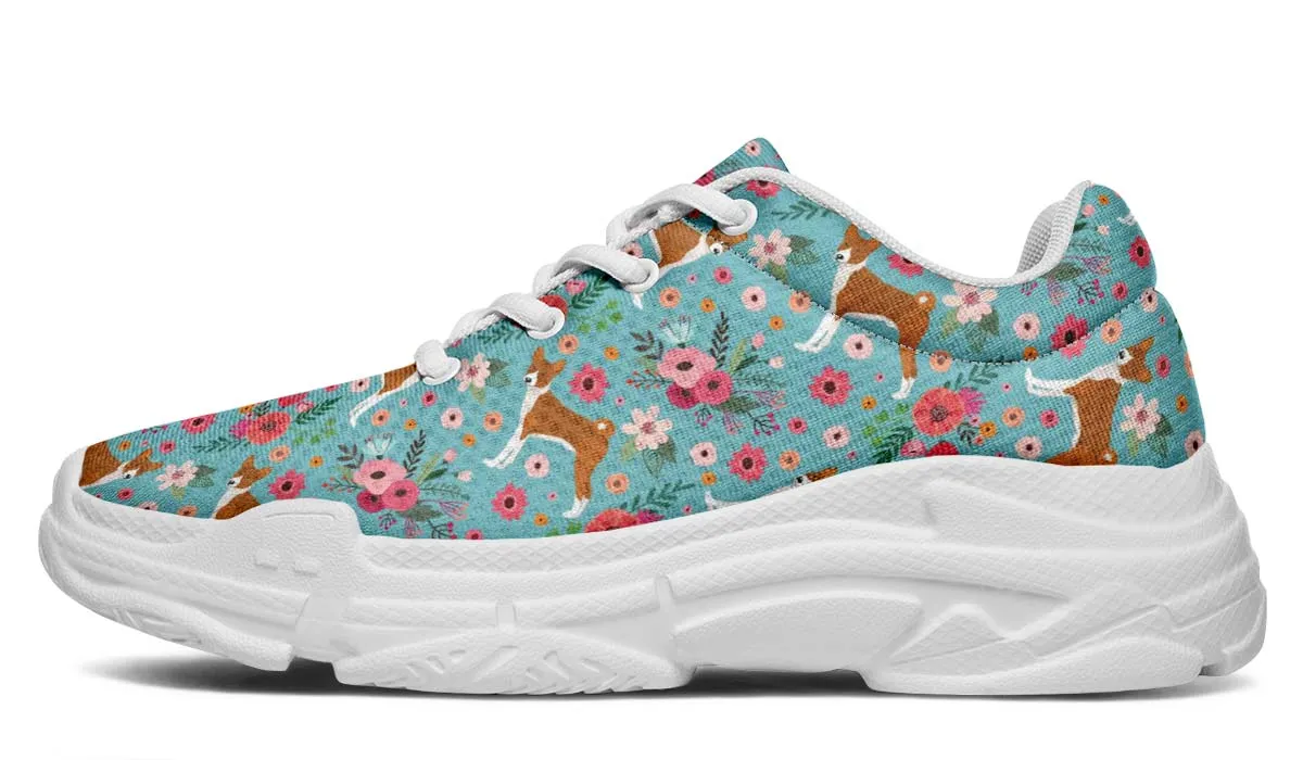 Basenji Flower Chunky Sneakers