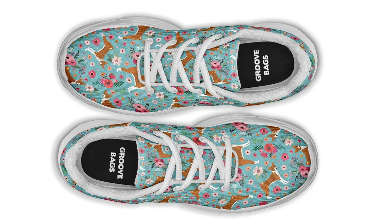 Basenji Flower Chunky Sneakers