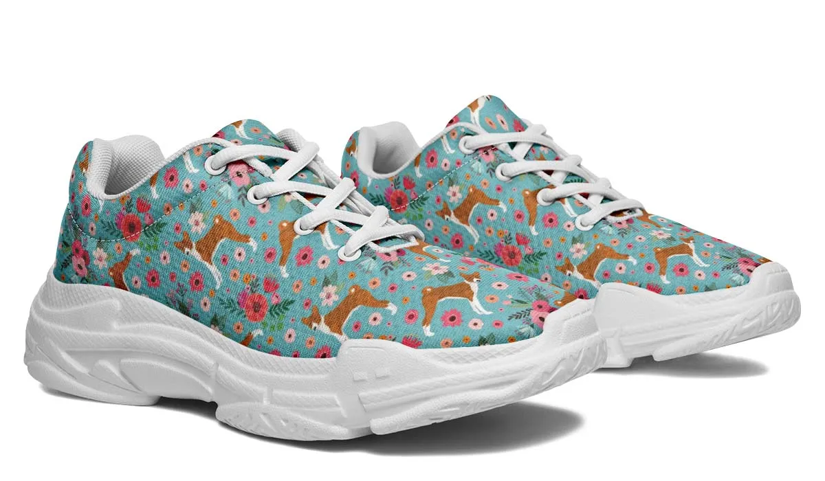 Basenji Flower Chunky Sneakers