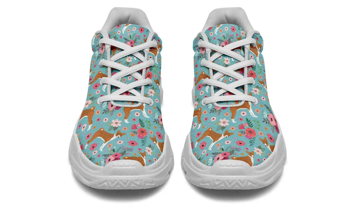 Basenji Flower Chunky Sneakers