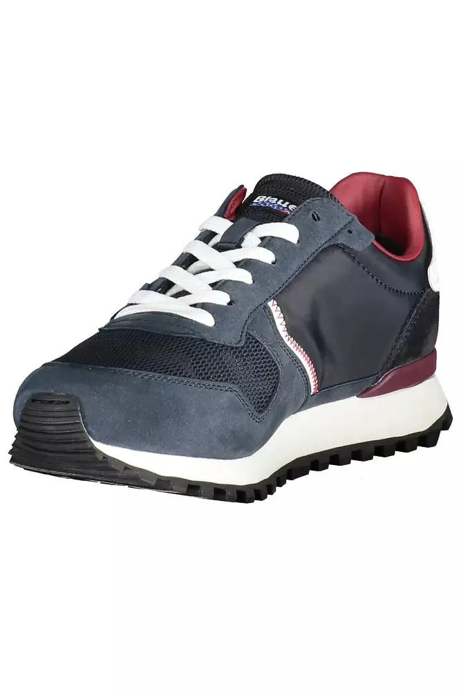 Blauer Blue Polyester Men Sneaker