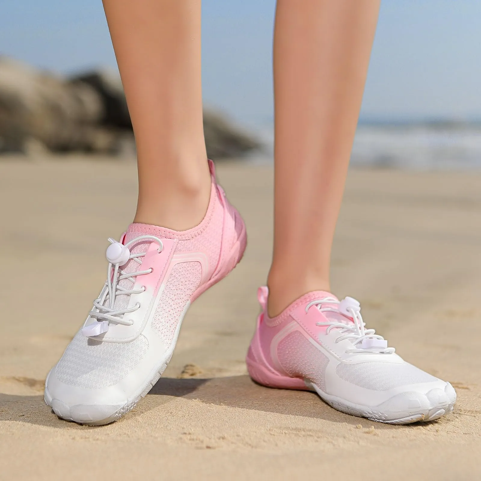 Breathable Mesh Sneakers, Lightweight Non-slip Barefoot Shoes