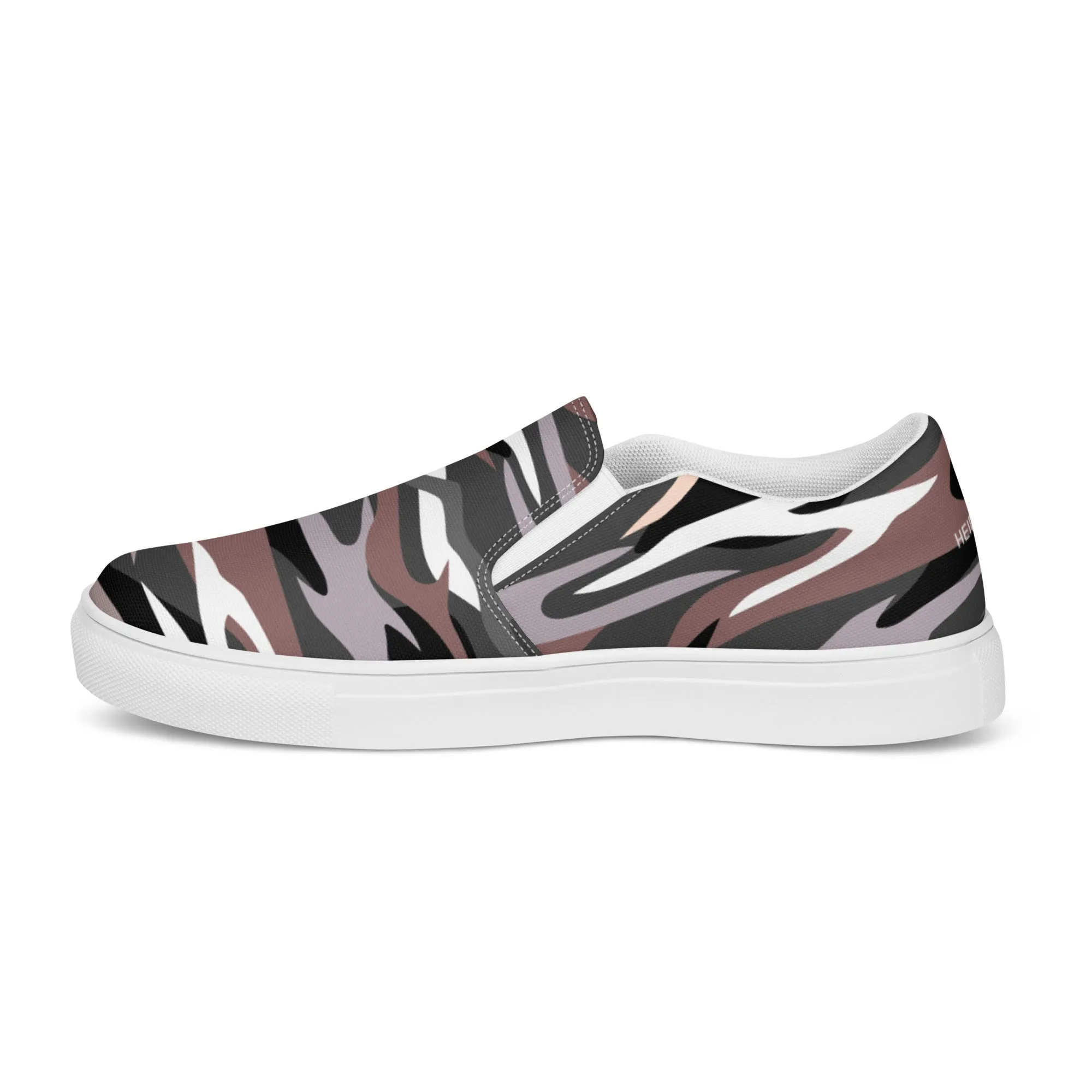 Camo Print Women's Sneakers, Best Women’s Slip-On Canvas Shoes, Ladies Canvas Shoes (US Size: 5-12)