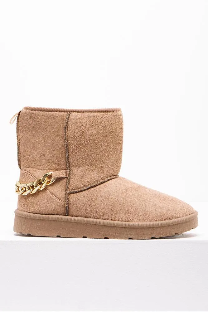 Chain Comfy Boot Natural