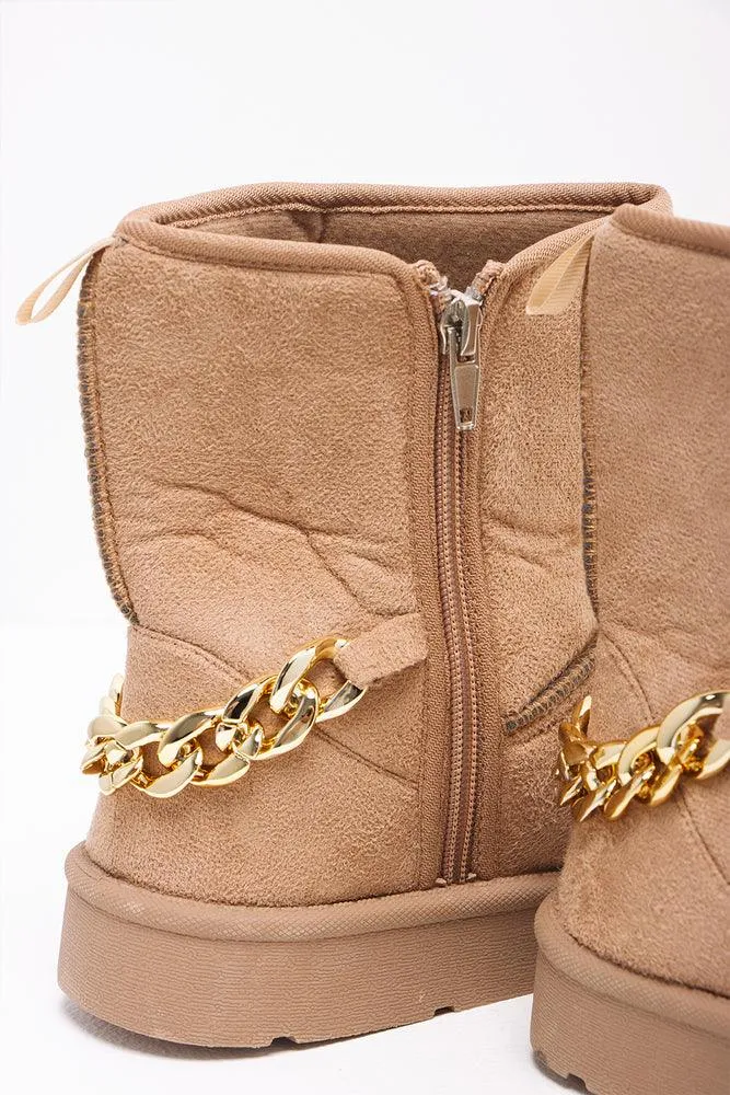 Chain Comfy Boot Natural