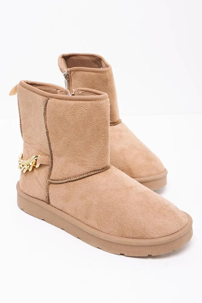 Chain Comfy Boot Natural