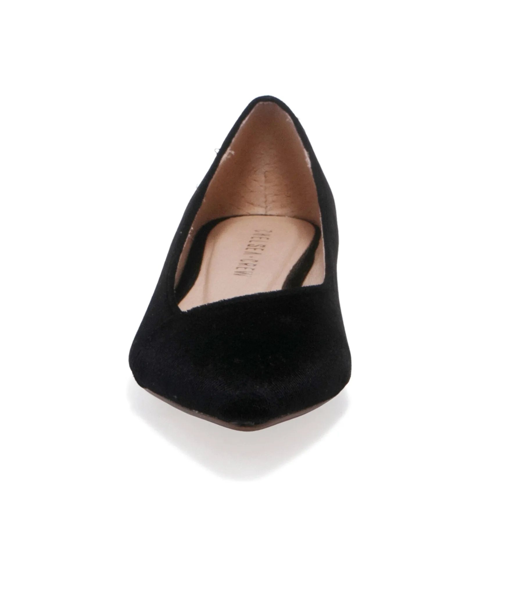 Chelsea Crew Black Velvet Pammy Flats