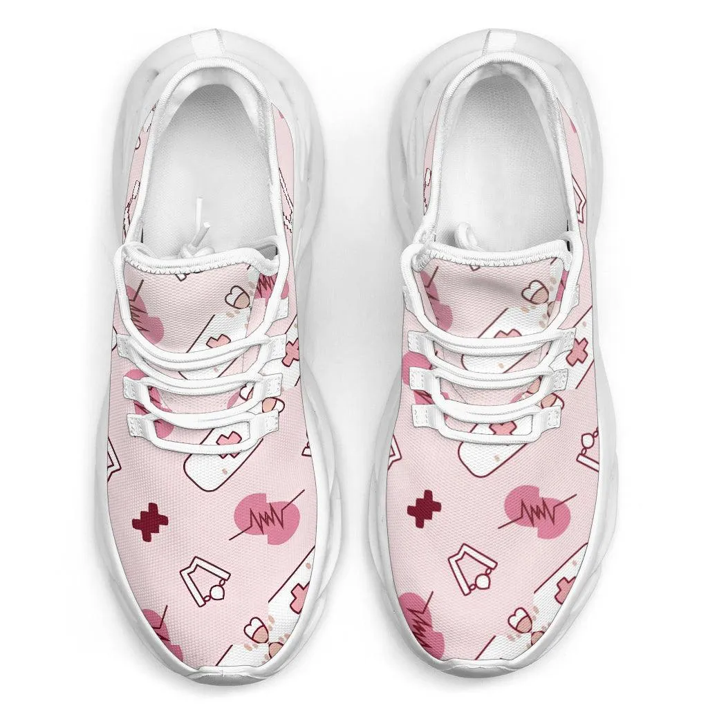 Doctor/Nurse Pink Heartbeat Sneakers