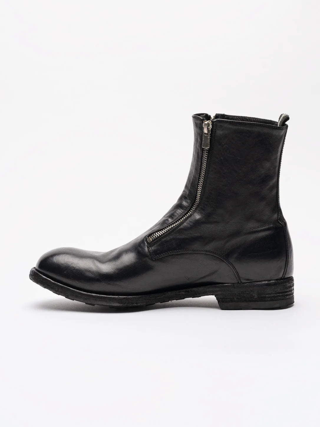 Dual zip Leather Boots