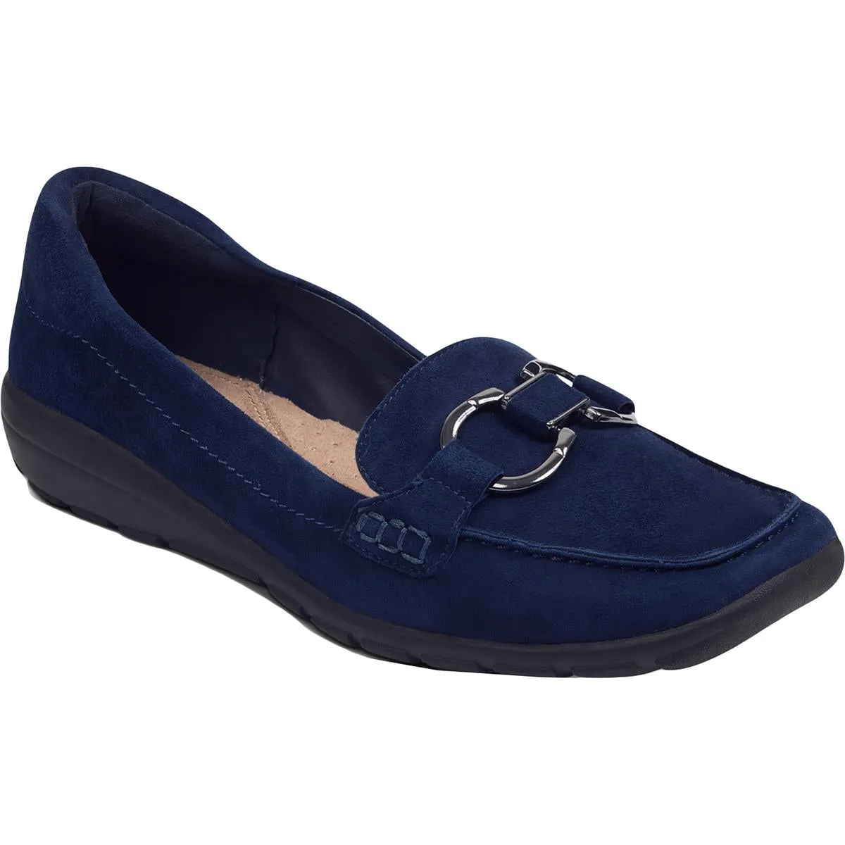 Easy Spirit Womens Avienta Embellished Slip On Loafers