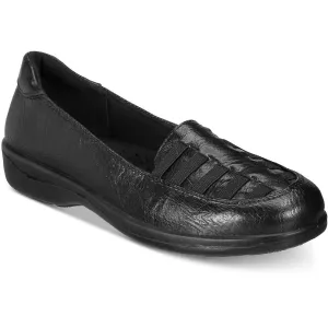 Easy Street Womens Genesis Faux Leather Slip On Loafers