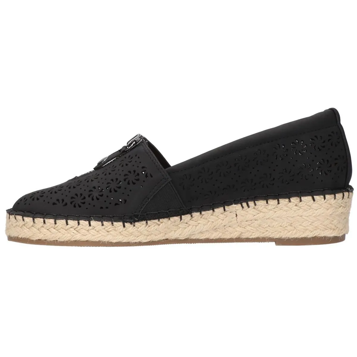 Easy Street Womens Zenon Faux Leather Espadrille Loafers