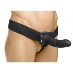 Erection Assist Hollow Strap on - Black