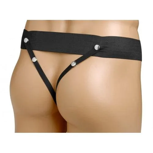 Erection Assist Hollow Strap on - Black