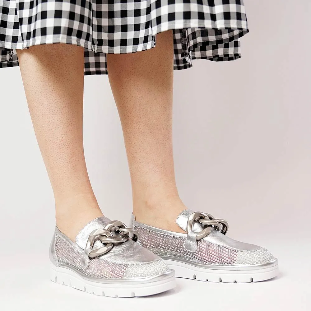 Esin Silver Loafers