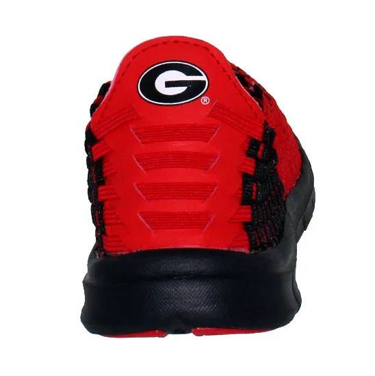 Georgia Bulldogs Woven Colors Comfy Slip On Shoes