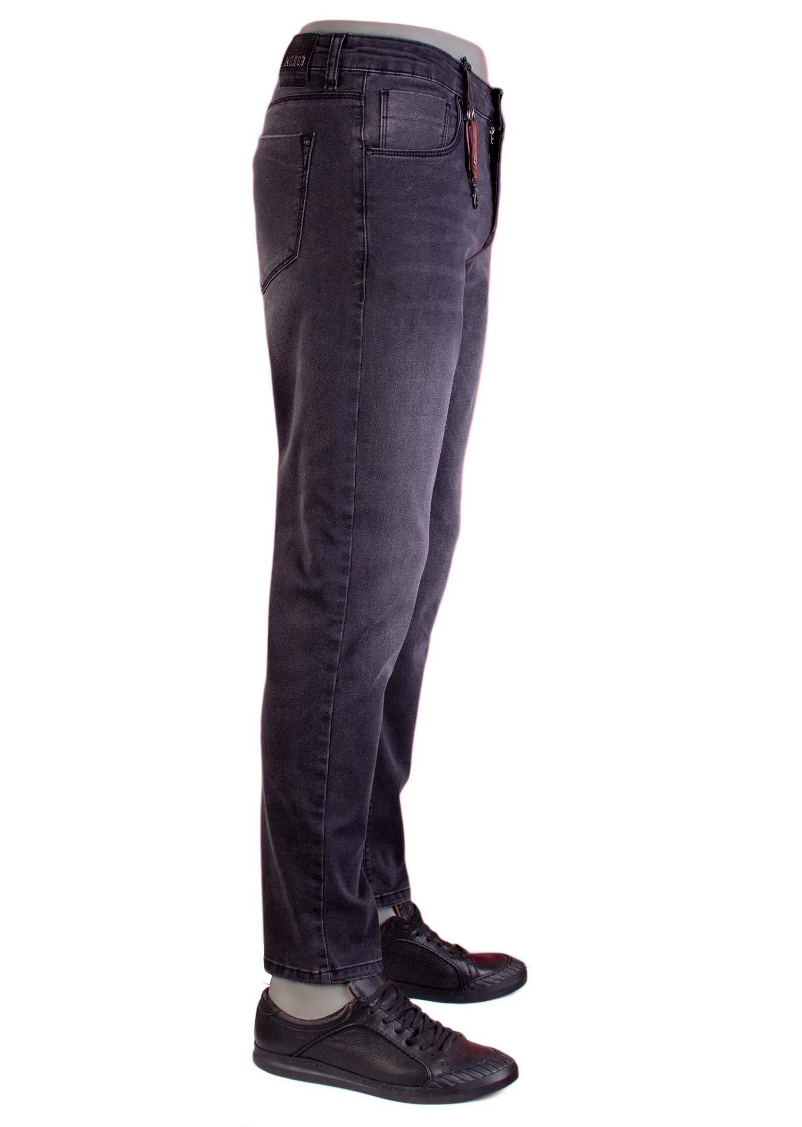 Gray "Melrose" Lightweight Slim Jeans