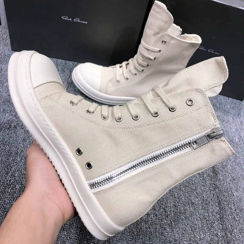 High-Top Canvas Sneakers