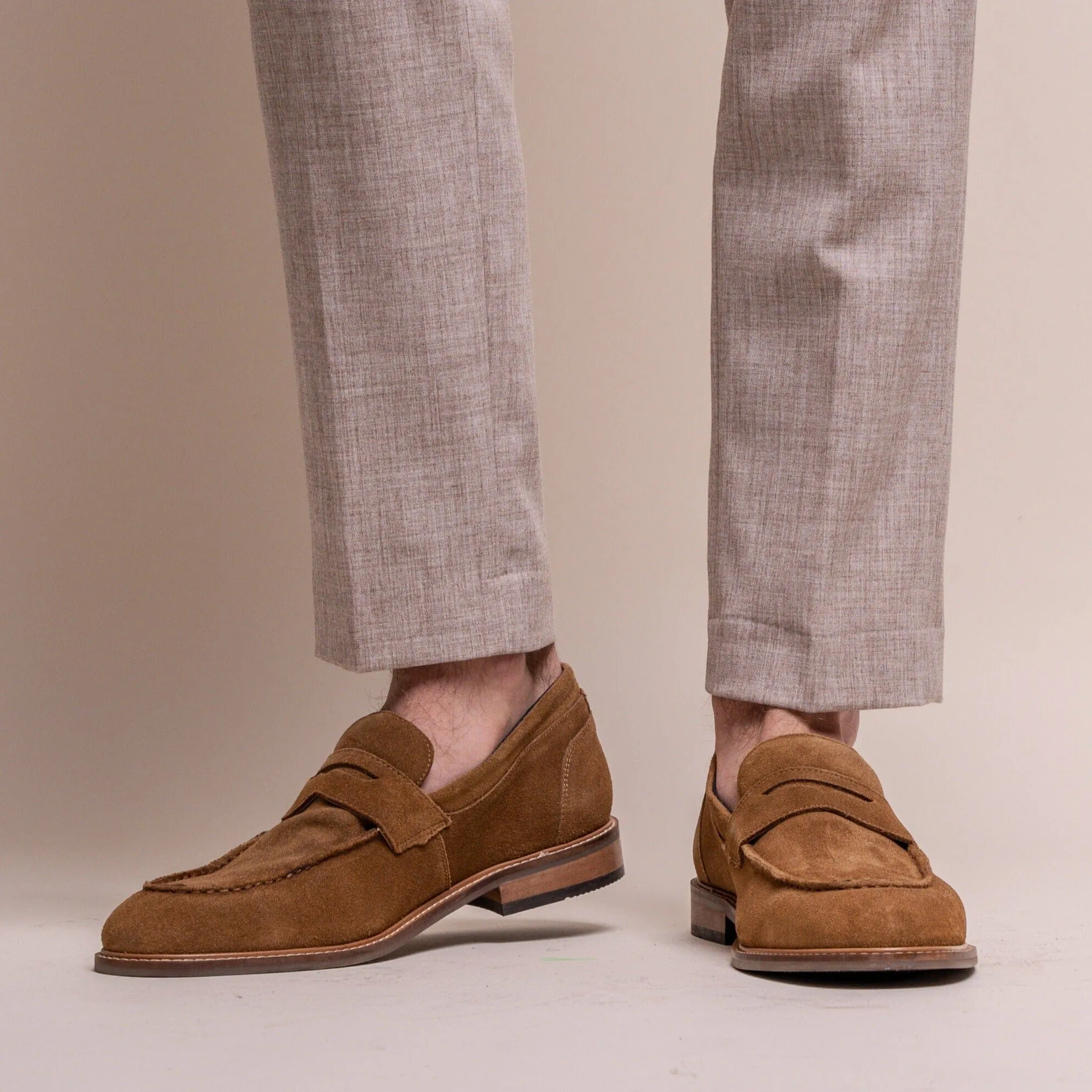 Jordan Tan Suede Loafers