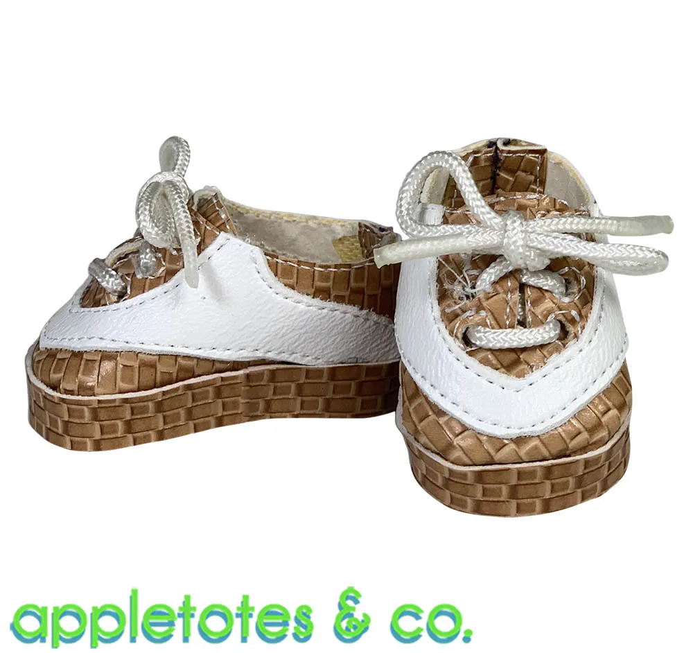 Lee Leather Sneakers ITH Embroidery Pattern for 14 Inch Dolls