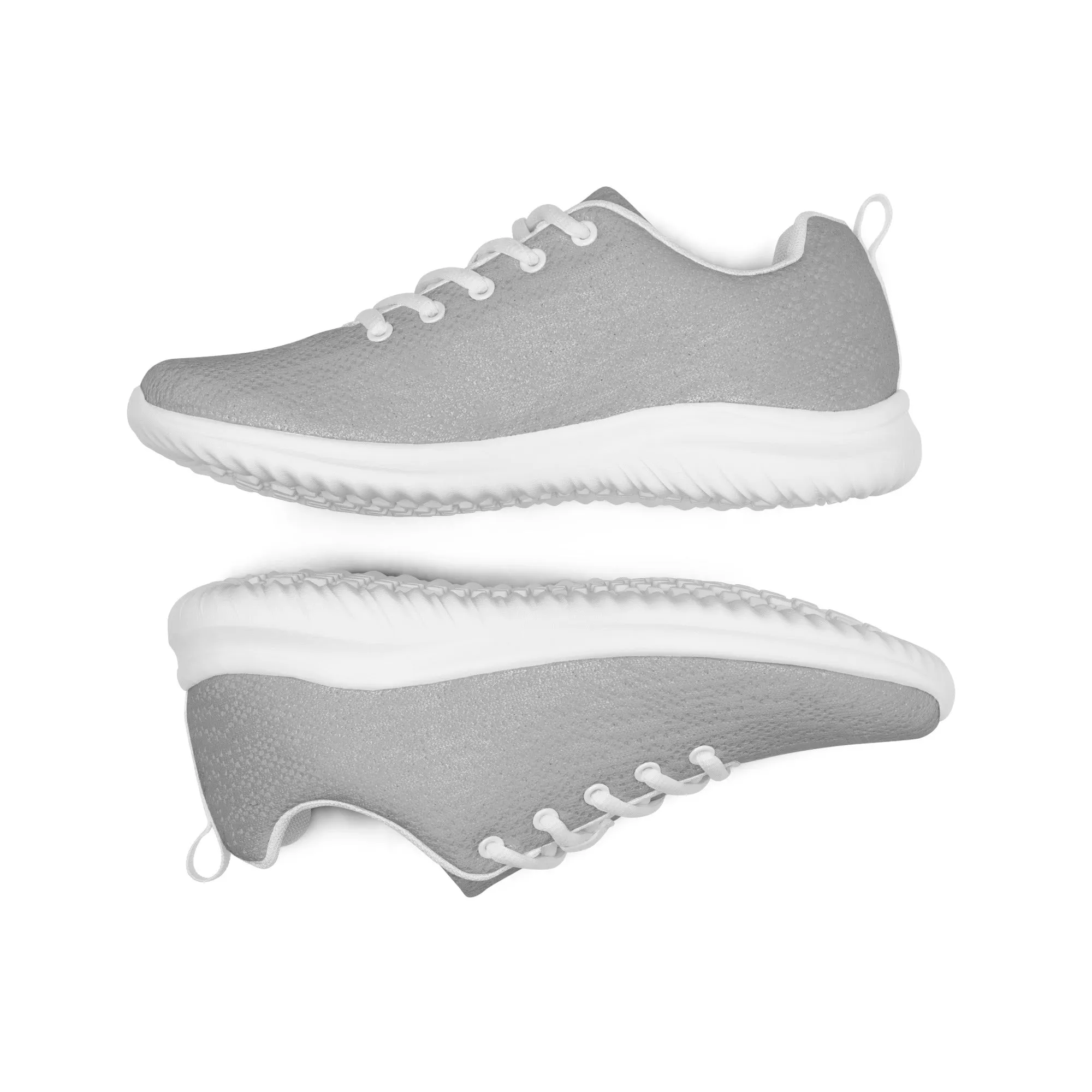 Light Grey Men's Sneakers, Solid Color Modern Breathable Lightweight Men’s Athletic Shoes (US Size: 5-13)