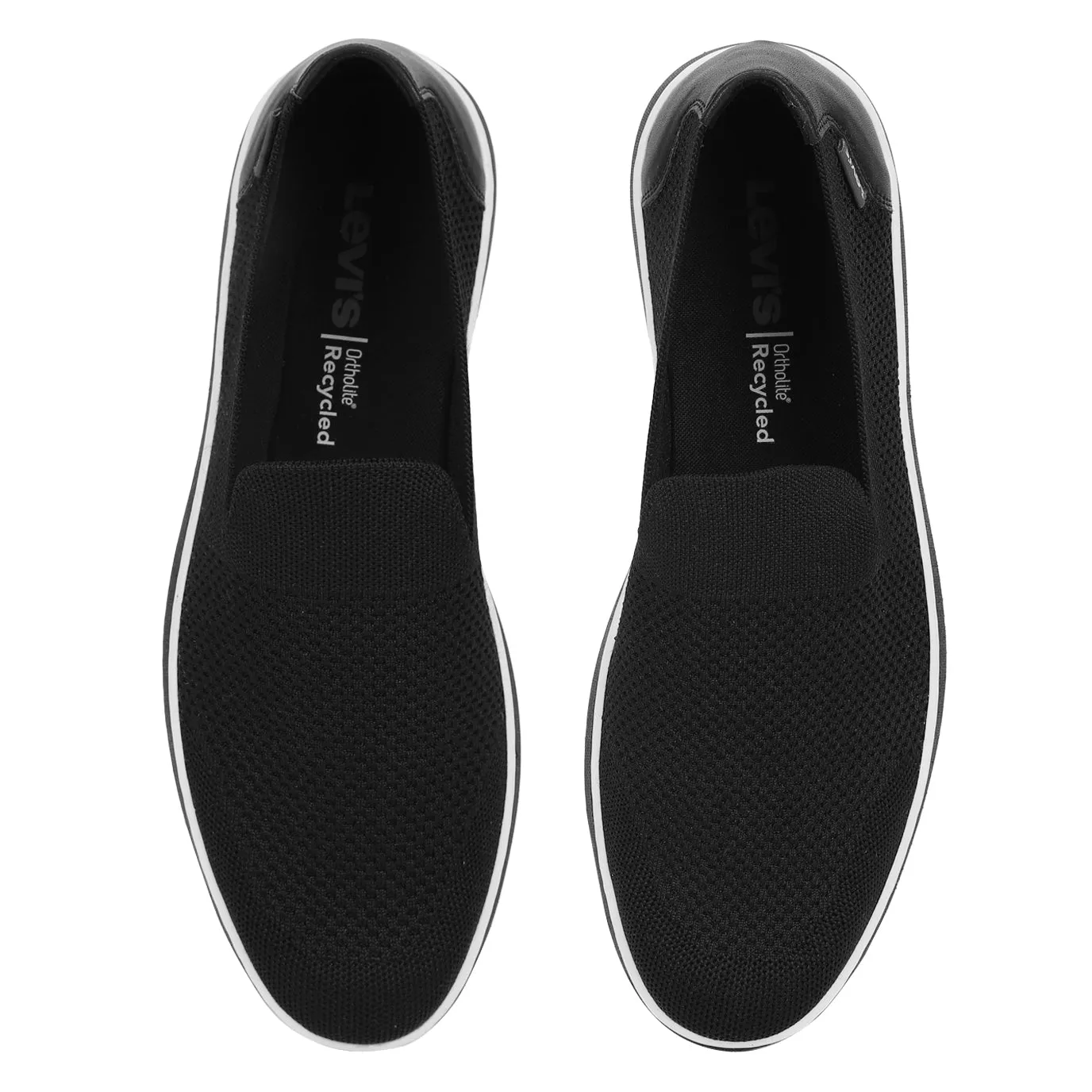 Men's Black Solid Slip-on Sneaker