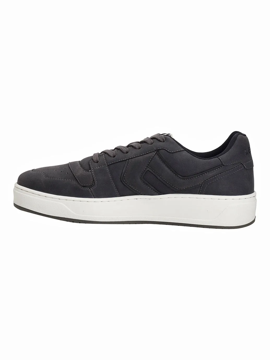 Men's Grey Solid Sneakers