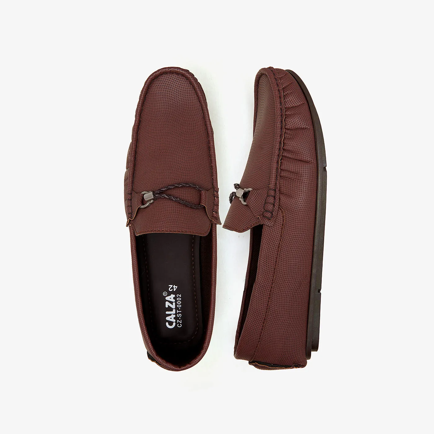 Men's Metal Buckle Loafers