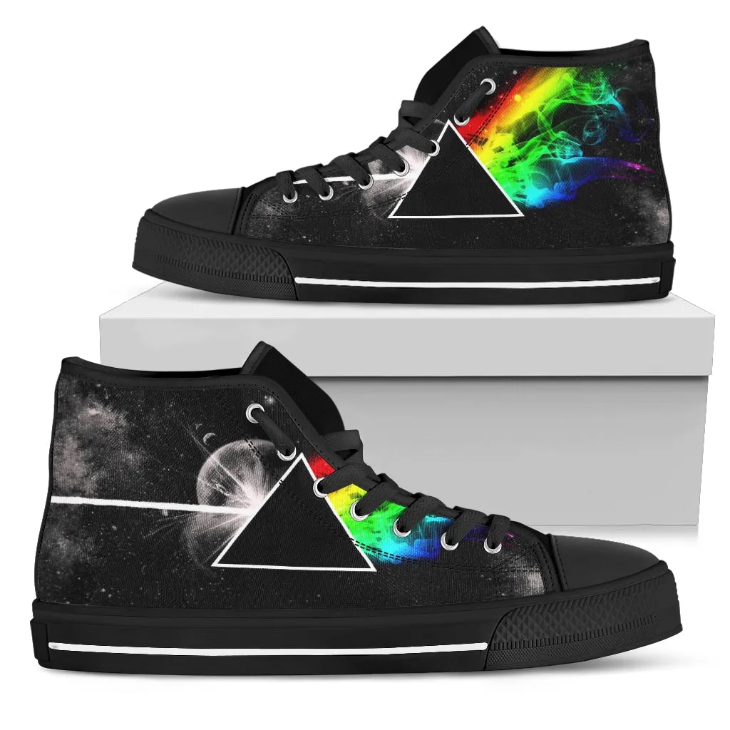 Men's/Women's  High Top "Darkside of the Moon" Sneakers