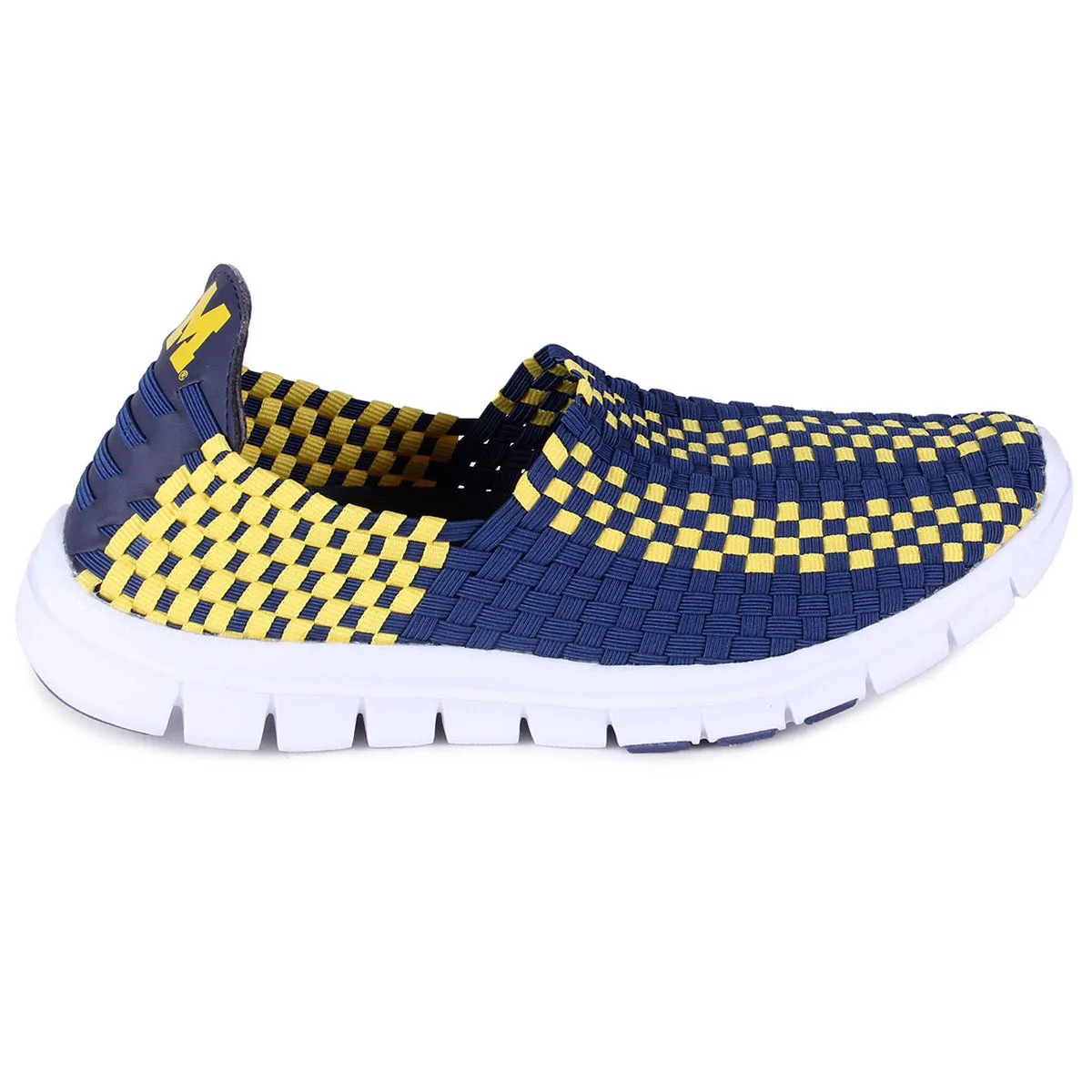 Michigan Wolverines Woven Colors Comfy Slip On Shoes