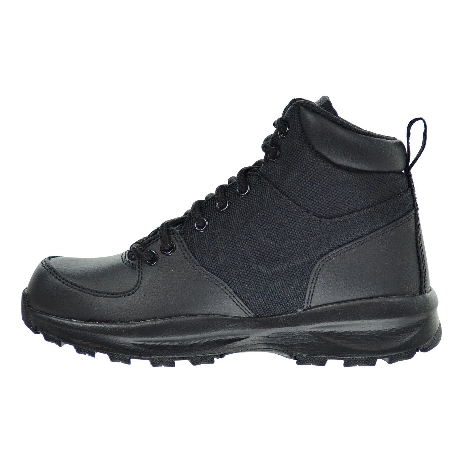 Nike Air Manoa Leather Textile (GS) Big Kids ACG Boots Black/Black-Black