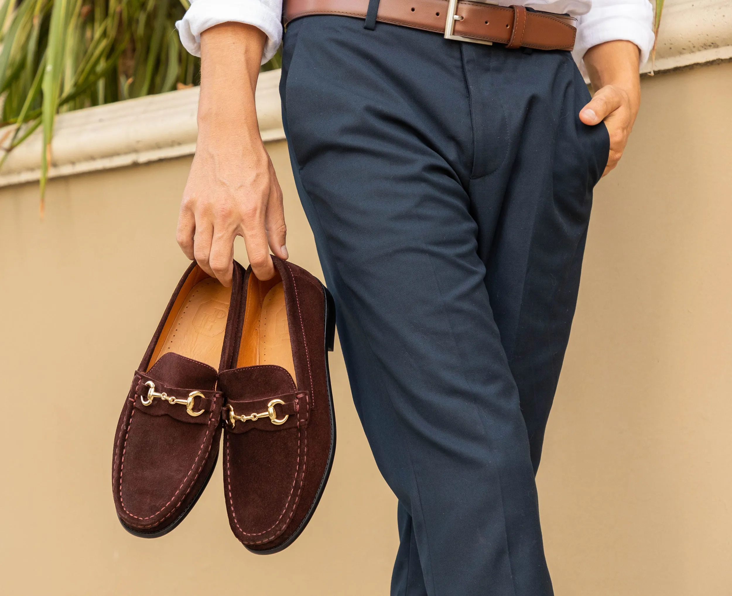 Pelle Suede Loafer Dark/Brown