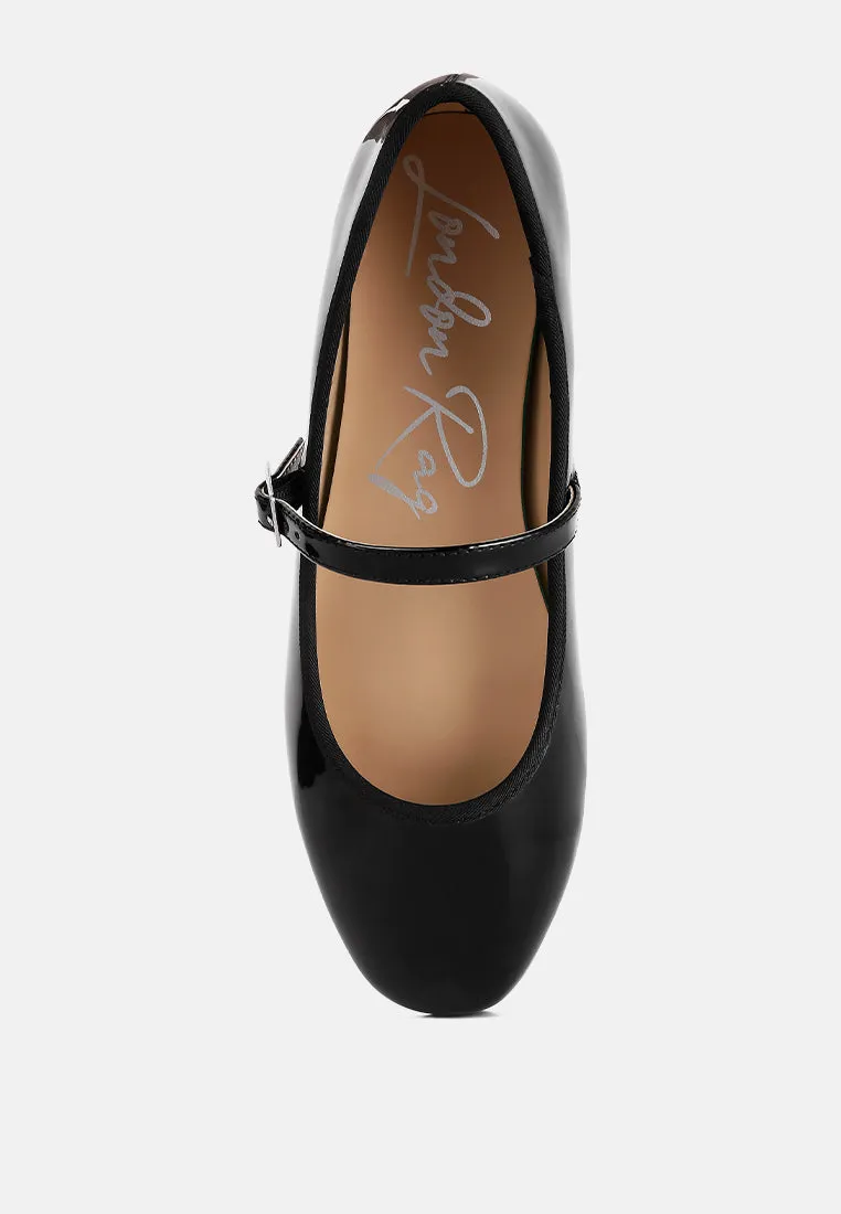 Posy Classic Mary Jane Flats