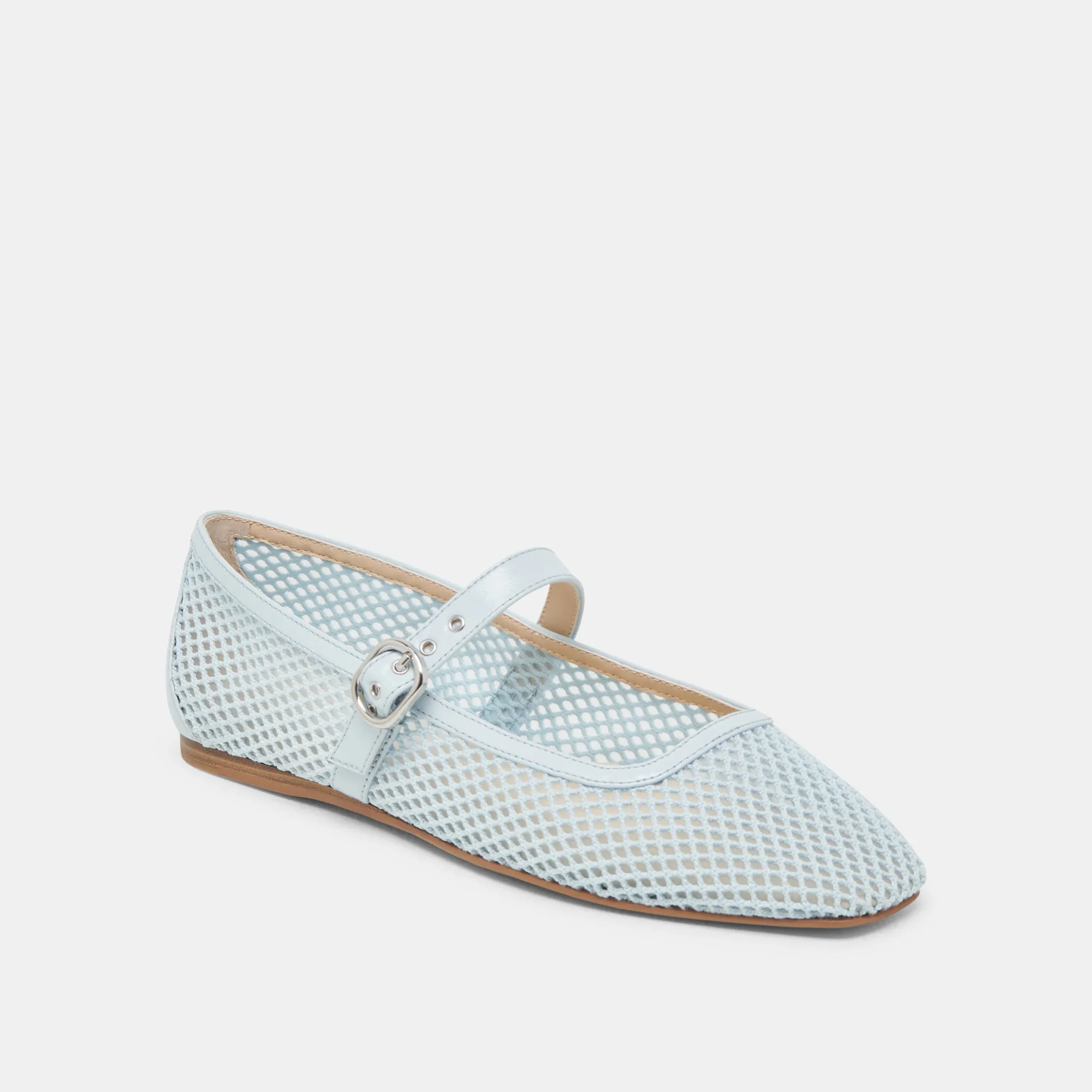 RODNI MESH BALLET FLATS LIGHT BLUE MESH