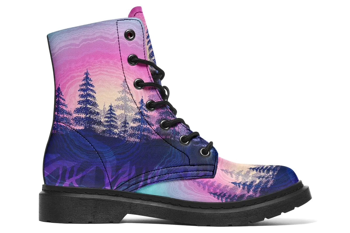 Rooted In Color Combat Boots