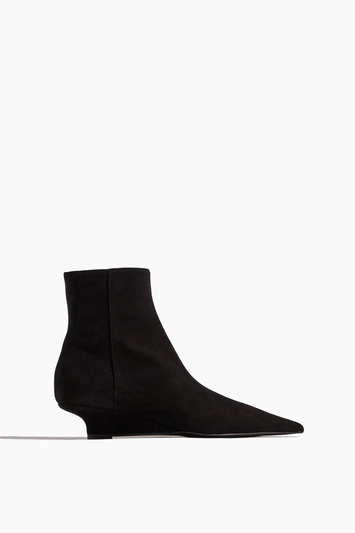 Sharp Suede Ankle Boots in Black