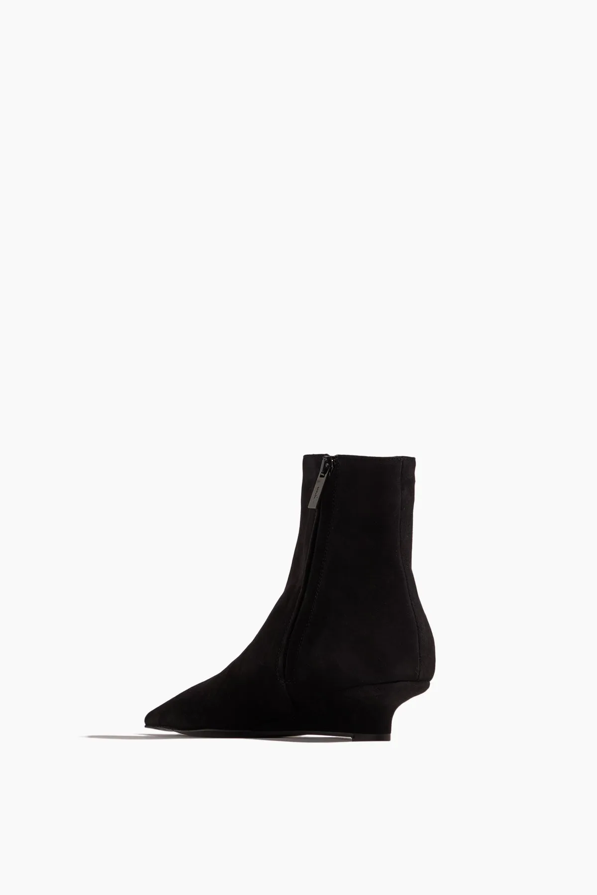 Sharp Suede Ankle Boots in Black