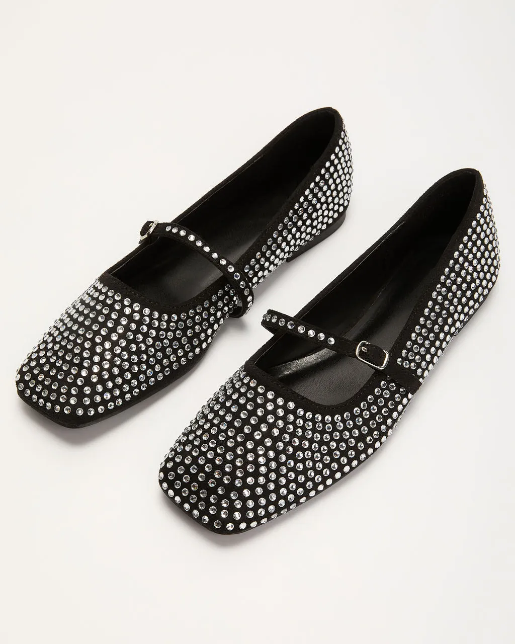 Shine On Rhinestone Embellished Flats