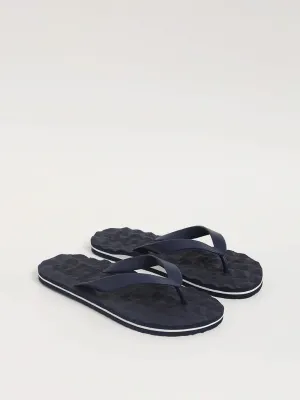 SOLEPLAY Navy Patterned Flip-Flops