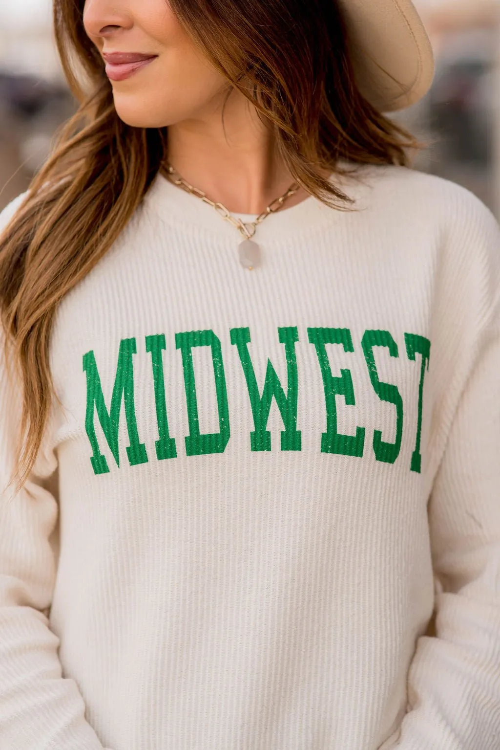 Spring Midwest Ribbed Crewneck