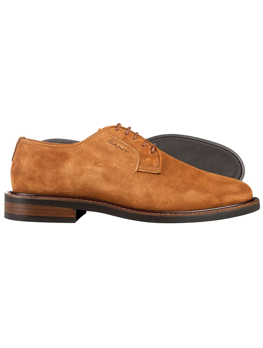 St Akron Low Lace Shoes Cognac