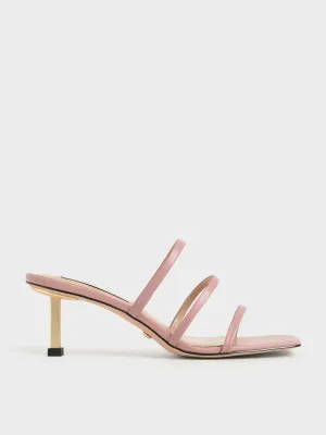 Strappy Heeled Mules