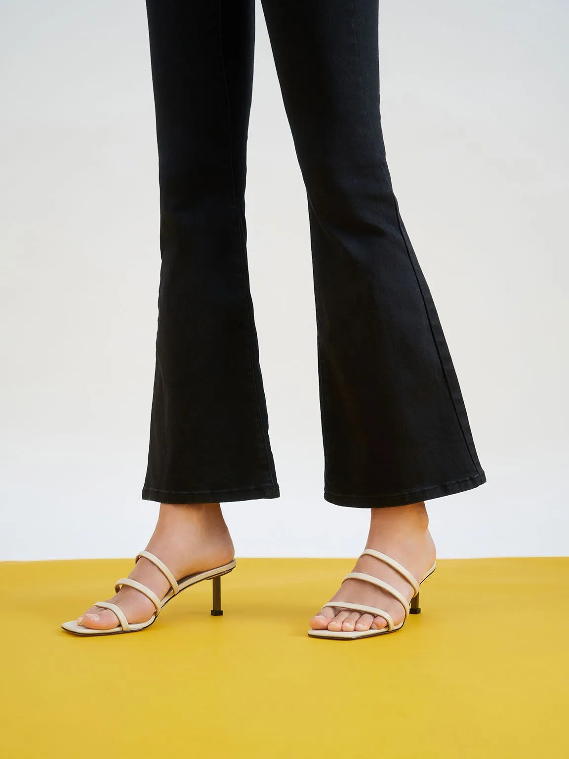 Strappy Heeled Mules